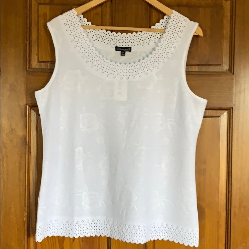 Chances R White Top